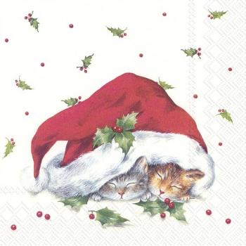 Servietten Sweet Christmas Cats